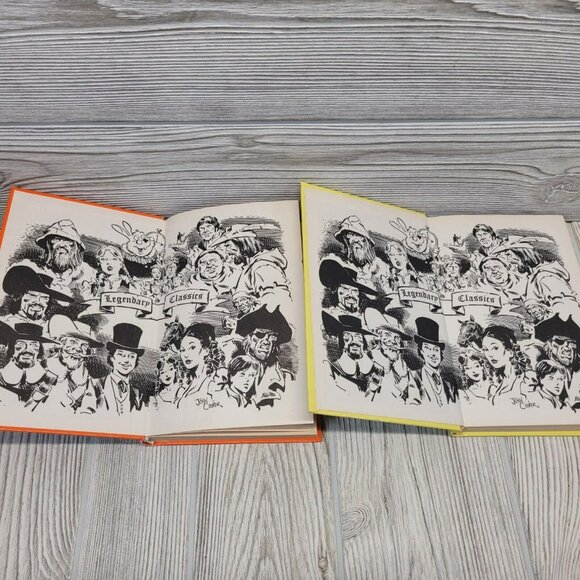 2 Legendary Classics Books Treasure Island‎ and Huckleberry Finn Hardcover Twain - Picture 5 of 7